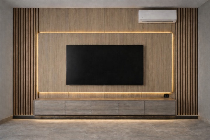 Sala TV y recámara con lambrín, Villahermosa