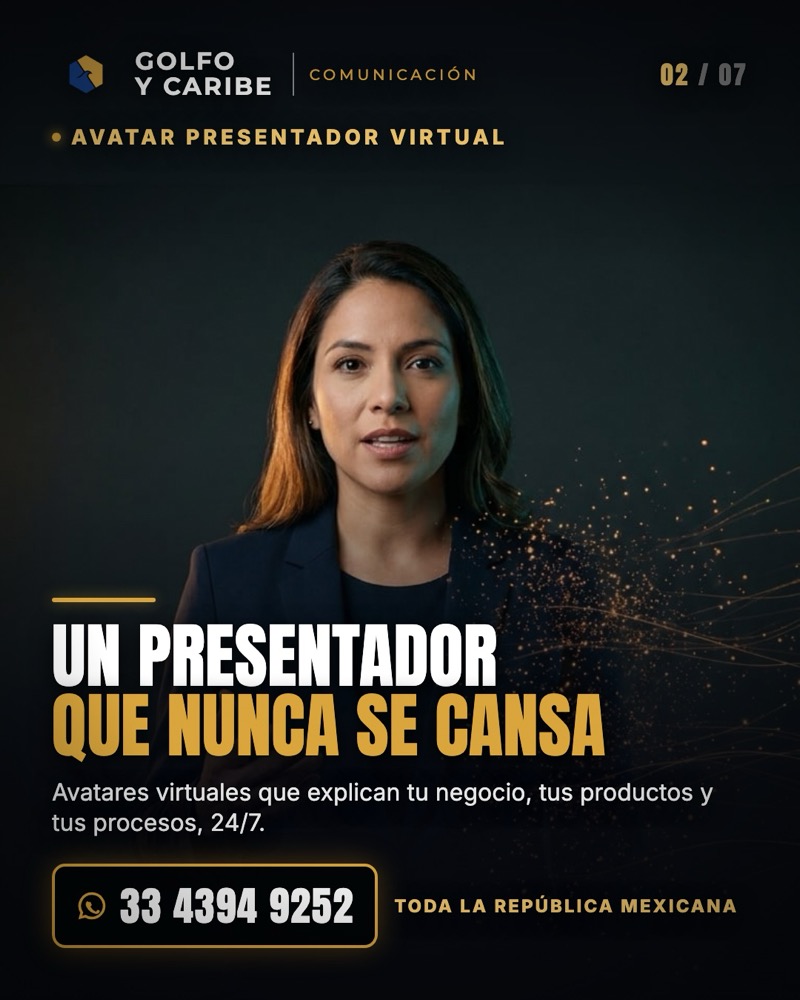Avatar presentador virtual